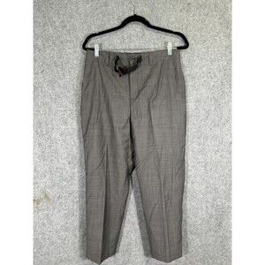 Gramicci x  Sophnet Pants Men Medium Gray Loro Piana Wool Belted Tapered Leg